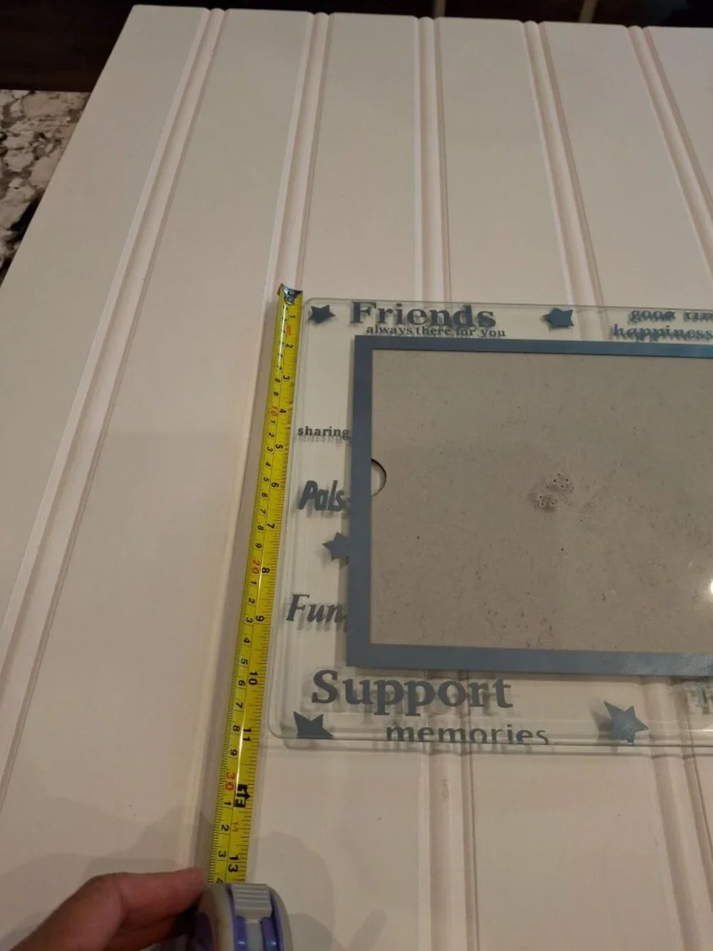 Friends Glass Picture Frame 8x10 Blue Typography Inspirational Home Decor Gift